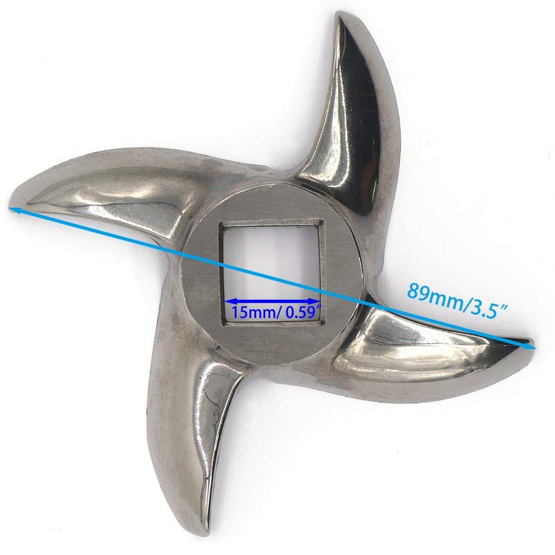 VTurboWay 32# Kitchen Meat Grinder Blade Stainless Steel Knife Cutter Replacement for Hobart Grinders - Image 4